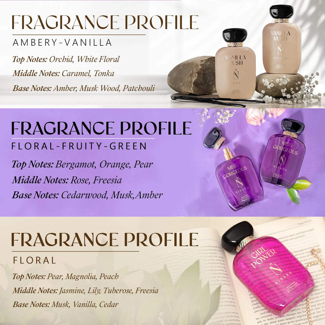Women edp pack of 3 (100ml*3)