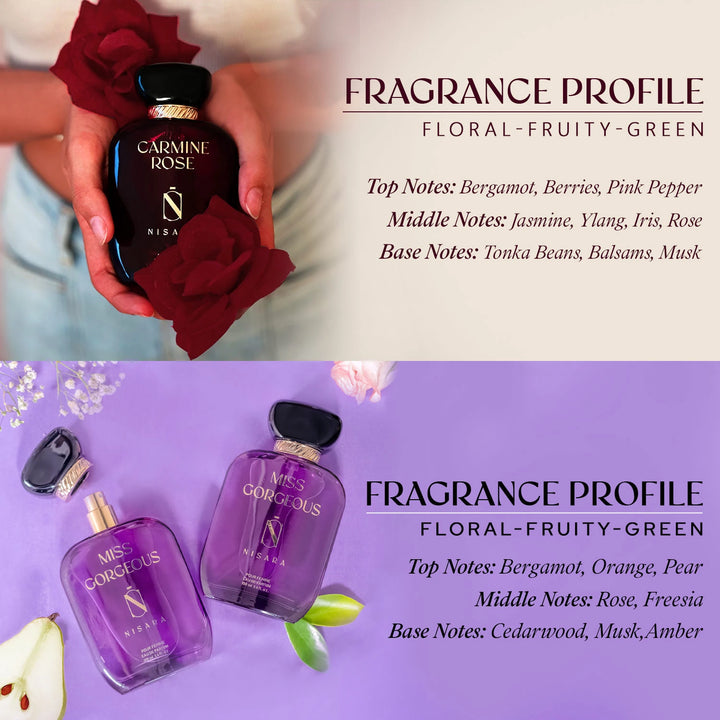 Carmine Rose & Miss Gorgeous (100ml*2)